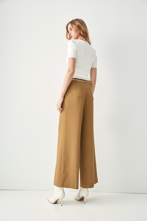 High Waist Wide Leg Pants,Culottes,Culottes