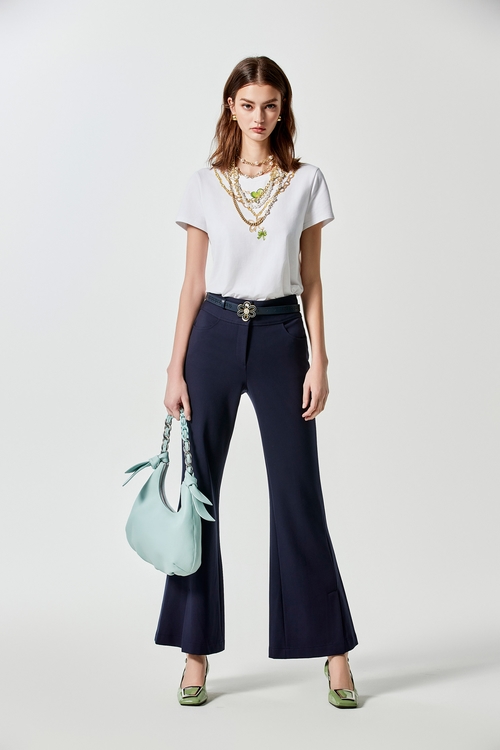 Boot Leg Navy Pants,Season (AW) Look