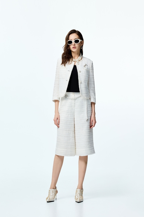 Wide Leg Tweed Pants,Season (AW) Look