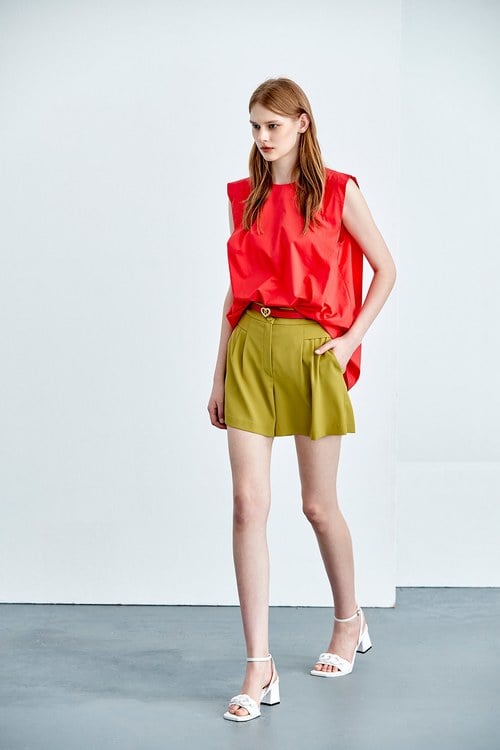 Basic Casual Green Shorts,comfotism