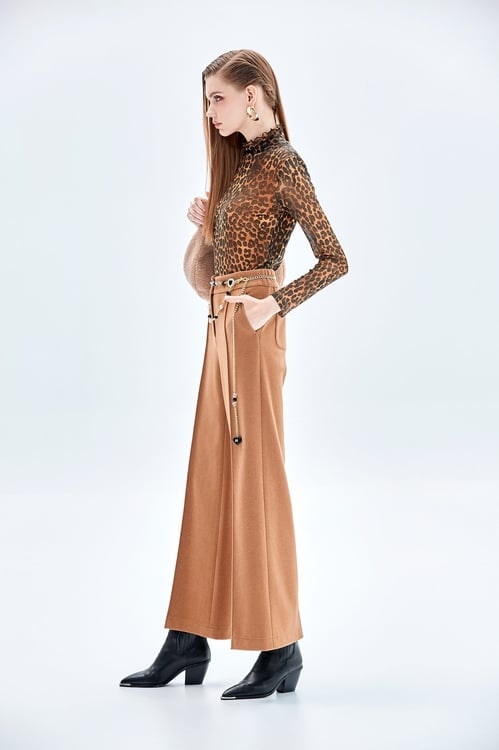 Brown Wide Leg Pants,,Brown Wide Leg Pants,Culottes,Season (AW) Look,Culottes,Pants