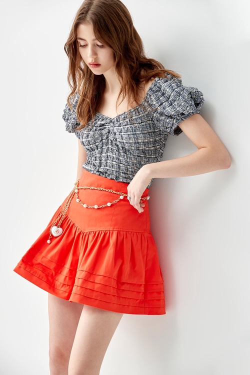 High Waist Wide Yoke Shorts,bestselling