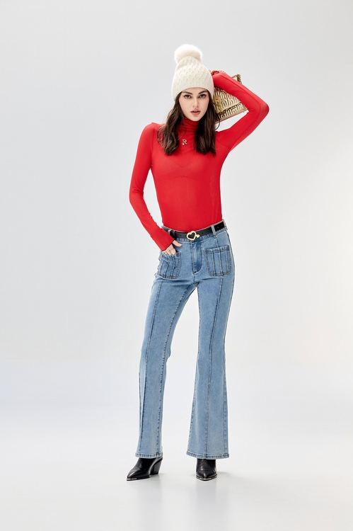 Wide Leg Basic Jeans,Culottes,Culottes