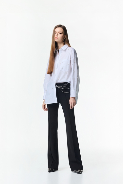 Black Boot Leg Pants,Valentine
