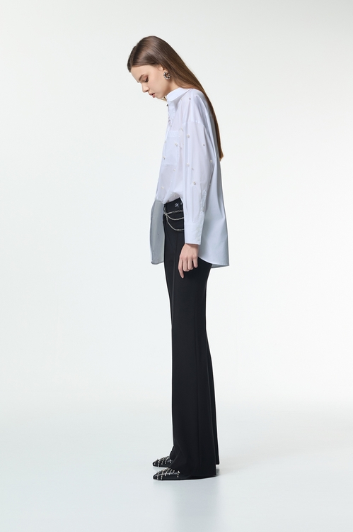 Black Boot Leg Pants,Valentine
