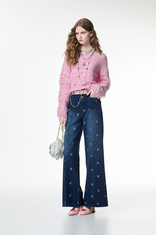 Rose Embroidery Jeans,,Rose Embroidery Jeans,Jackets,Outerwear,Season (AW) Look,Season (AW) Look,Tutu skirts,Tops,Hoodie tops,pearl,Season (AW) Look,Tops,Season (AW) Look,Knitted,Knitted tops,Embroidered,Denim,Jeans,Season (AW) Look,pants