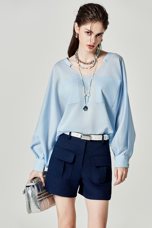 Navy Cargo Shorts,Season (SS) Look