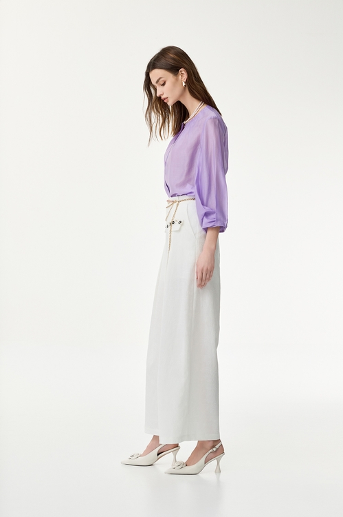 Jacquard Floral Wide Leg Pants,,Jacquard Floral Wide Leg Pants,Culottes,Season (SS) Look,Culottes