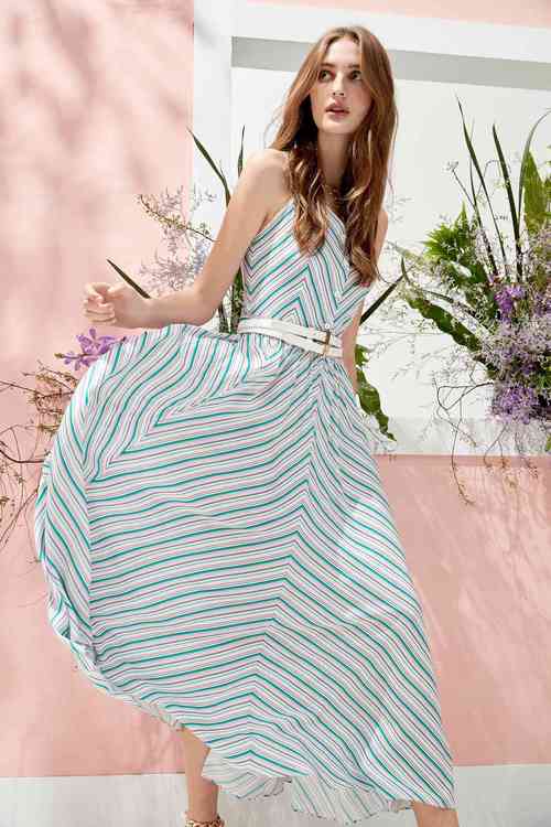 Irregular Stripe Maxi Dress,Trends