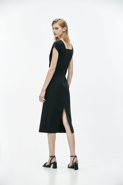 V-Neck Basic Black Dress,cocktaildresses