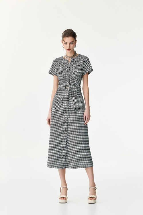 Short Sleeve Plaid Button Front Dress,,Short Sleeve Plaid Button Front Dress,Jackets,Outerwear,Season (SS) Look,co-ord sets,V-neck dresses,Dresses,Season (SS) Look,Maxi dresses,Black dresses,Tops,Season (SS) Look,Embroidered,Dresses,Season (SS) Look,Belts,Maxi dresses,Black dresses