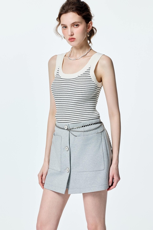Stripe Knit Tank Top,Season (SS) Look