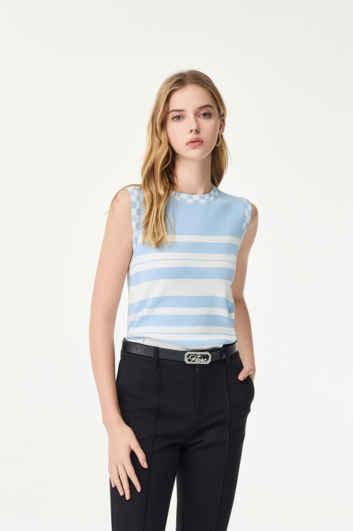 Contrast Stripe Knit Vest,,Contrast Stripe Knit Vest,Season (SS) Look,Midi skirts,T-shirts,Tops,Season (SS) Look,Cotton,U-Neck T shirts,Tops,Season (SS) Look,pearl,Culottes,Season (SS) Look,Culottes,Season (SS) Look,Shorts,slimlooks,sleeveless tops,Tops,Season (SS) Look,sleeveless tops,sleeveless tops,Knitted,Knitted tops