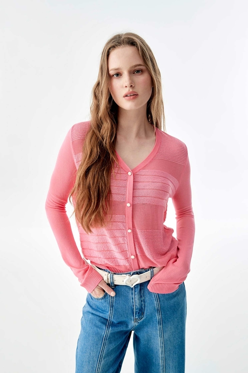 V-neck Long Sleeve Cardigan,Knitted coats