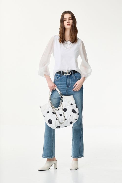 Knot Detail Long Sleeve Top,Tops