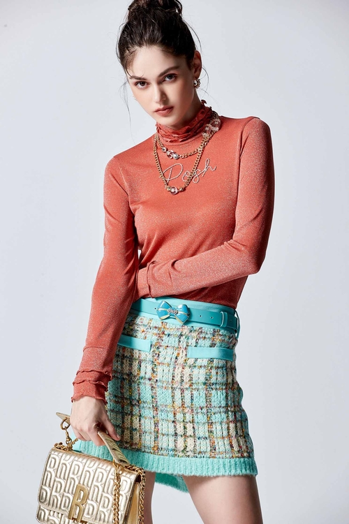Lettuce Trim Mock Neck Long Sleeve Top,Under shirts