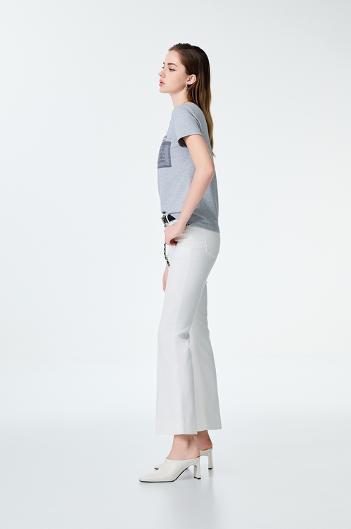 Double Pockets Short Sleeve Grey Tee,Season (SS) Look