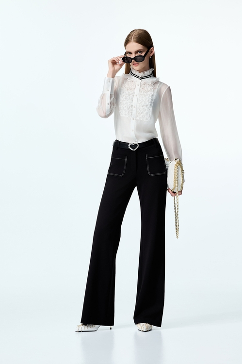 Ruffle Detail Chiffon Blouse,Season (AW) Look