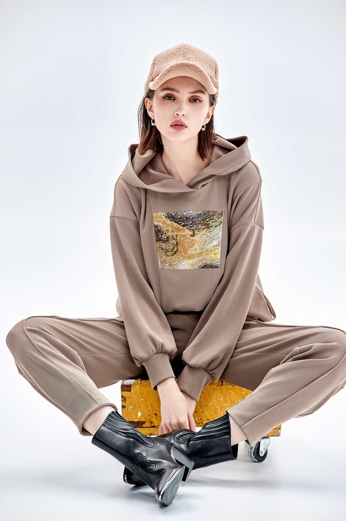 Front Graphic Hoodie Long Sleeve Top,Hoodie tops