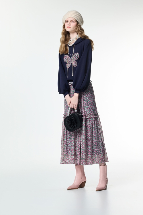 Front butterfly Graphic Hoodie Top,,Front butterfly Graphic Hoodie Top,Jackets,Outerwear,Season (AW) Look,Season (AW) Look,Tutu skirts,Tops,Hoodie tops,pearl,Season (AW) Look