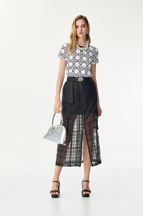 Short Sleeve Geomatric Print Tee,,Short Sleeve Geomatric Print Tee,Jackets,Outerwear,Season (SS) Look,co-ord sets