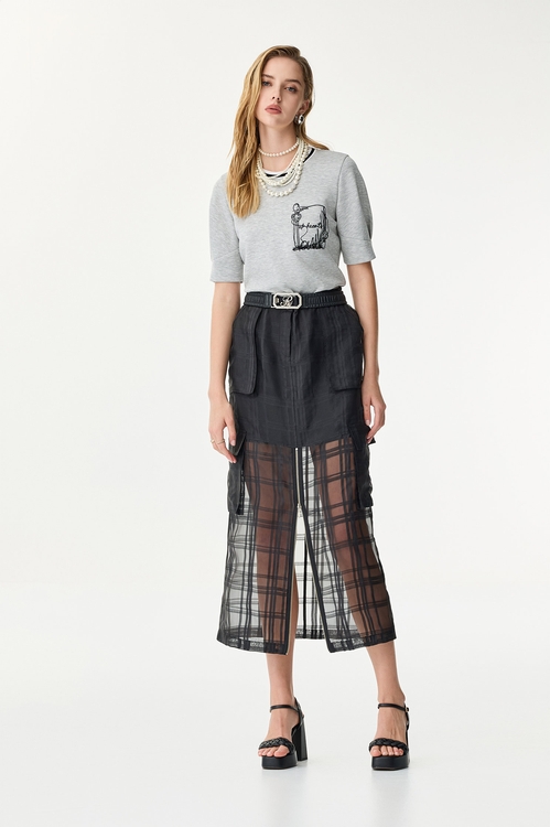 Graphic Embroidery Grey Tee,,Graphic Embroidery Grey Tee,Jackets,Outerwear,Season (SS) Look,co-ord sets,V-neck dresses,Dresses,Season (SS) Look,Maxi dresses,Black dresses,Tops,Season (SS) Look,Embroidered