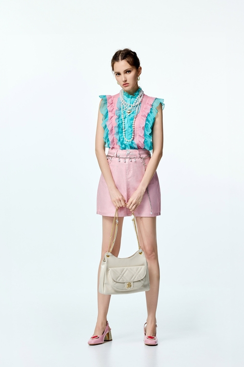 Metallic Sheen Pink Denim Skirt,,Metallic Sheen Pink Denim Skirt,Season (AW) Look,Midi skirts,Office Looks,Denim,Denim skirts,Season (AW) Look,Valentine,blossoms,Lace,Lace skirts,upperclass,Midi skirts,co-ord sets,Mini skirts,Shorts,Season (AW) Look,Pencil skirts,co-ord sets,Denim,Denim mini skirts,Denim skirts,pearl,Mini skirts,Season (AW) Look,blossoms