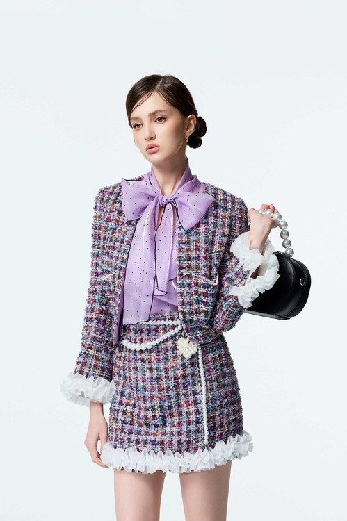 Organza Ruffle Detail Purple Tweed Skirt,,Organza Ruffle Detail Purple Tweed Skirt,Mini skirts,Shorts,Season (AW) Look,Valentine,Tutu skirts,Office Looks,Tops,pearl,Season (AW) Look,Valentine,Lace,co-ord sets,Season (AW) Look,Valentine,blossoms,Midi skirts,Chiffon,Chiffon skirts,Chiffon Midi skirts,V-neck dresses,Dresses,cocktaildresses,Evening dresses,Season (AW) Look,blossoms,Maxi dresses,Chiffon,Jackets,Office Looks,Outerwear,co-ord sets,Denim,Denim Jackets,Season (AW) Look,Valentine,Embroidered,Season (AW) Look,Valentine,Mesh fabric,Tutu skirts,blossoms,Midi skirts,T-shirts,T-shirts,Office Looks,Tops,Embroidered,Season (AW) Look,Valentine,Lace,Lace tops,V-Neck T shirts,Office Looks,Tops,Season (AW) Look,Valentine,Lace,Dresses,cocktaildresses,Evening dresses,Season (AW) Look,bows,Outerwear,Season (AW) Look,Valentine,Cotton,blossoms,Knitted,Knitted coats,sleeveless tops,Office Looks,Tops,sleeveless tops,pearl,Season (AW) Look,Valentine,sleeveless tops,Office Looks,co-ord sets,pearl,Mini skirts,Season (AW) Look