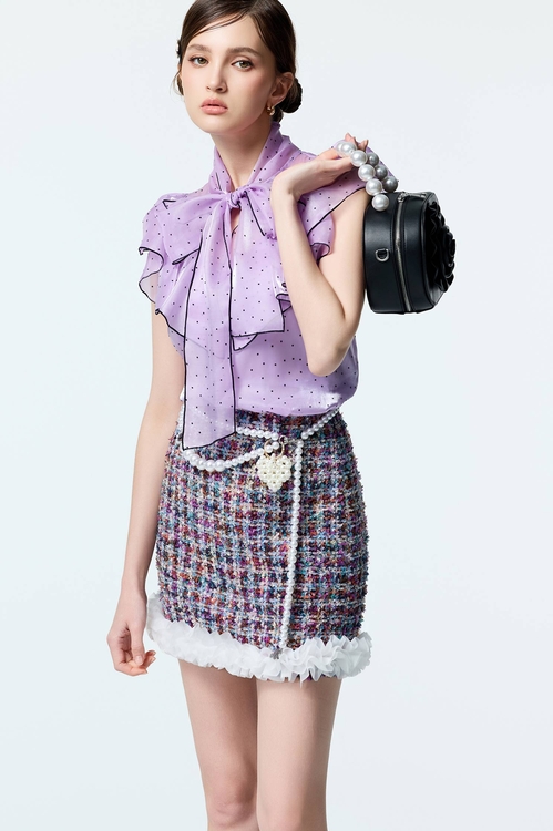 Organza Ruffle Detail Purple Tweed Skirt,,Organza Ruffle Detail Purple Tweed Skirt,Mini skirts,Shorts,Season (AW) Look,Valentine,Tutu skirts,Office Looks,Tops,pearl,Season (AW) Look,Valentine,Lace,co-ord sets,Season (AW) Look,Valentine,blossoms,Midi skirts,Chiffon,Chiffon skirts,Chiffon Midi skirts,V-neck dresses,Dresses,cocktaildresses,Evening dresses,Season (AW) Look,blossoms,Maxi dresses,Chiffon,Jackets,Office Looks,Outerwear,co-ord sets,Denim,Denim Jackets,Season (AW) Look,Valentine,Embroidered,Season (AW) Look,Valentine,Mesh fabric,Tutu skirts,blossoms,Midi skirts,T-shirts,T-shirts,Office Looks,Tops,Embroidered,Season (AW) Look,Valentine,Lace,Lace tops,V-Neck T shirts,Office Looks,Tops,Season (AW) Look,Valentine,Lace,Dresses,cocktaildresses,Evening dresses,Season (AW) Look,bows,Outerwear,Season (AW) Look,Valentine,Cotton,blossoms,Knitted,Knitted coats,sleeveless tops,Office Looks,Tops,sleeveless tops,pearl,Season (AW) Look,Valentine,sleeveless tops,Office Looks,co-ord sets,pearl,Mini skirts,Season (AW) Look