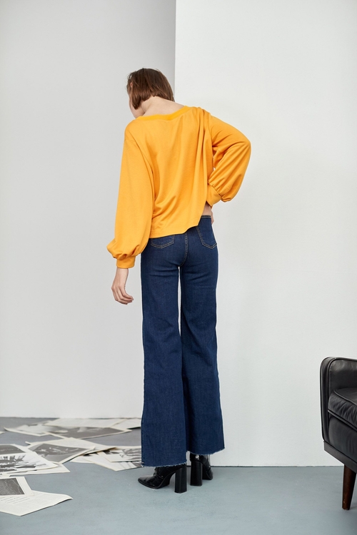 High Waist Wide Leg Jeans,Denim pants