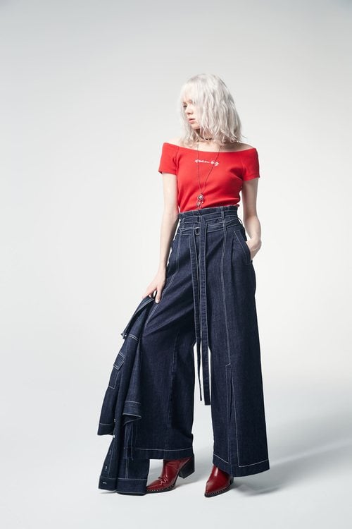 Wide Leg Jeans,Slim culottes