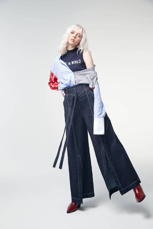 Wide Leg Jeans,Slim culottes