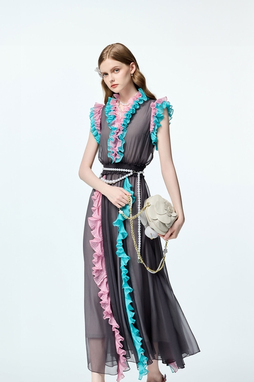Contrast Colour Ruffle Trim Detail Chiffon Dress,,Contrast Colour Ruffle Trim Detail Chiffon Dress,Tops,Season (SS) Look,Embroidered,Outerwear,Season (AW) Look,Valentine,blossoms,Lace,Knitted,Knitted coats,Season (AW) Look,Midi skirts,Outerwear,co-ord sets,Denim,Denim Jackets,pearl,Season (AW) Look,Valentine,Cotton,blossoms,Office Looks,Denim,Denim skirts,Season (AW) Look,Valentine,blossoms,Lace,Lace skirts,upperclass,Midi skirts,Office Looks,co-ord sets,Denim,Denim pants,Season (AW) Look,Valentine,Wide-leg jeans,Pants,Tops,co-ord sets,pearl,Season (AW) Look,sleeveless tops,upperclass,Necklaces,co-ord sets,Mini skirts,Shorts,Season (AW) Look,Pencil skirts,Jackets,Outerwear,co-ord sets,Season (AW) Look,Blazers,Tops,Season (AW) Look,Valentine,blossoms,V-neck dresses,Embroidered,Printed dresses,Chiffon dresses,Season (AW) Look,blossoms,Chiffon,Chiffon dresses,Office Looks,Tops,Season (AW) Look,Necklaces,Dresses,Chiffon dresses,Season (AW) Look,Chiffon,Chiffon dresses