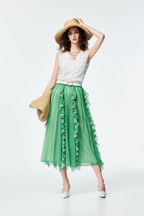 3-D Floral Detail V-neck Vest,sleeveless tops,sleeveless tops,Sleeveless tops,sleeveless tops
