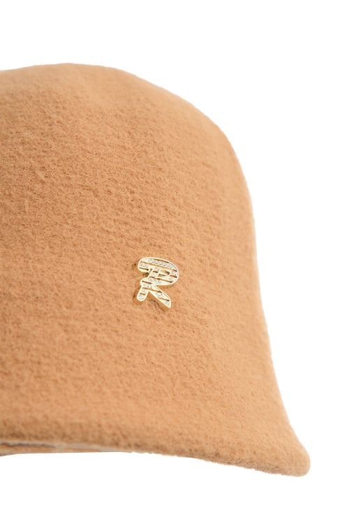 R Logo Woolen Bucket Hat,Hats