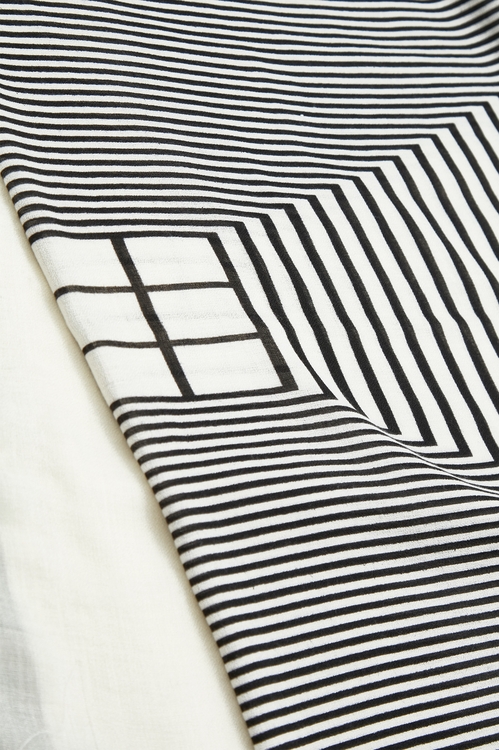Asymmetric Stripe Classic Scarf,Scarves
