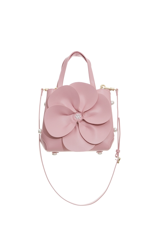 Pink Floral Sling Bag,pearl