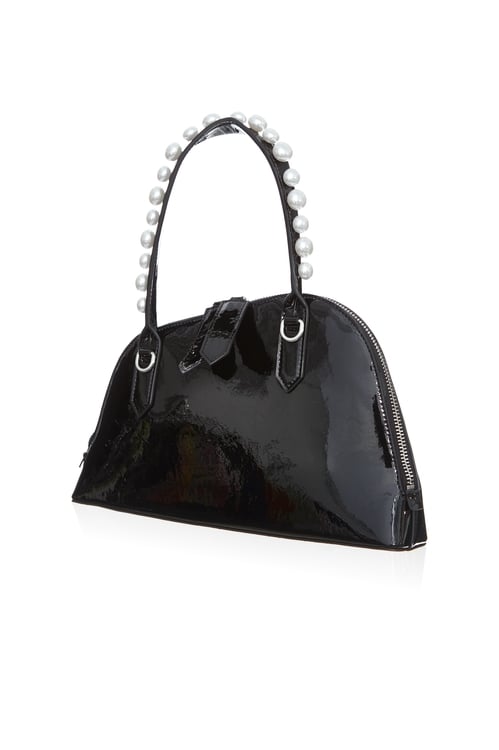 Sleak Pearl Applique Handbag,cocktaildresses