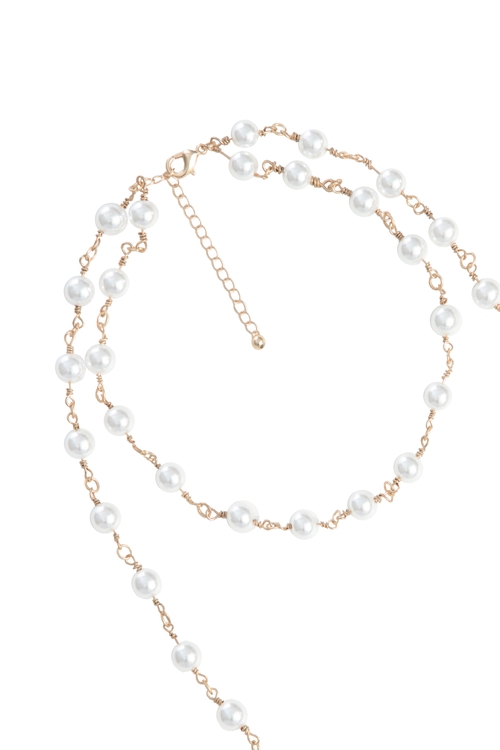 Double Layer Pearl Long Necklace,Necklaces