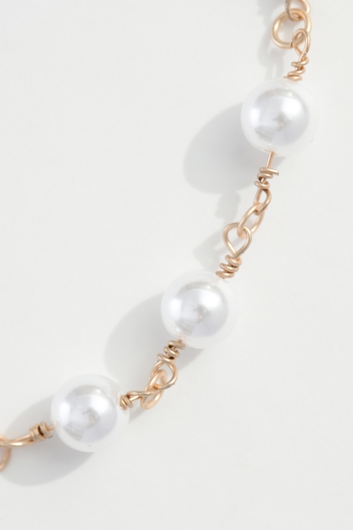 Double Layer Pearl Long Necklace,Necklaces