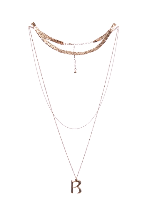 Layered Chain Necklace With Adjustable Hook Fastening,Accessories