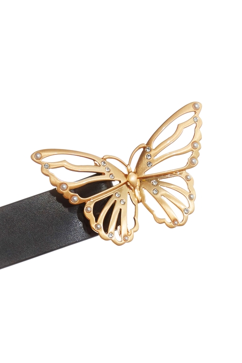 Classic Butterfly Buckle Leather Belt,Belts,Belts