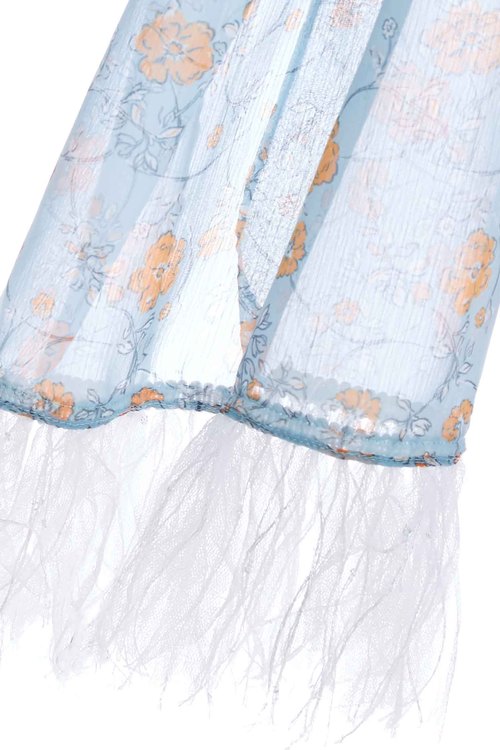 Floral Print Scarf,,Romantic pastoral style scarf,Scarves,Season (AW) Look,Purewool,Knitted,Scarves,Season (AW) Look,Purewool,Knitted,mothergift,Season (AW) Look,Mesh fabric,Chiffon