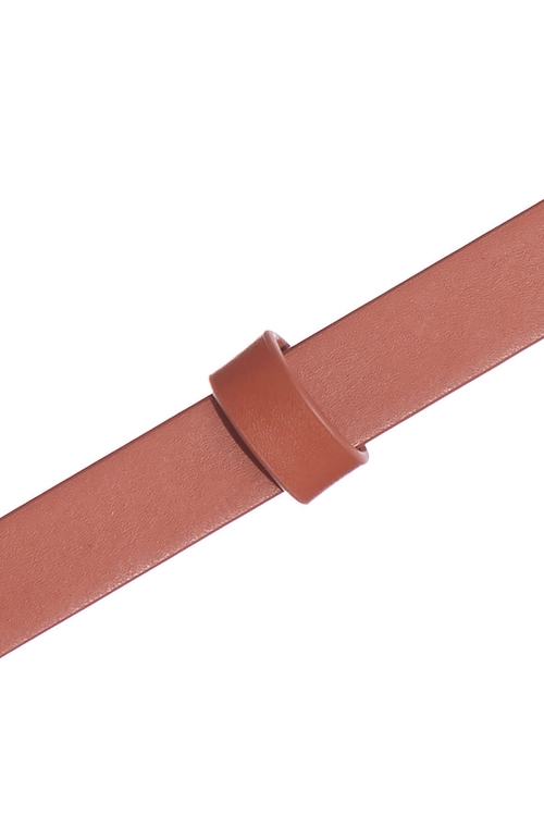 Gold 'R' Logo Thin Belt,Lucky Red