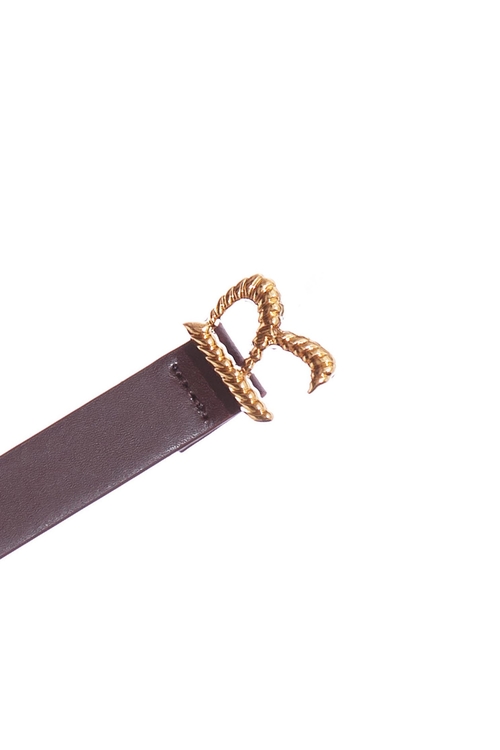 Gold 'R' Logo Thin Belt,goodlucknewyear