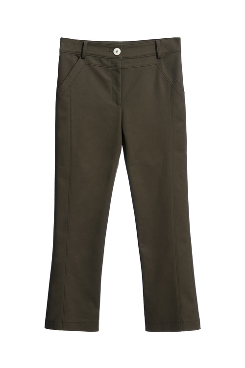 Basic Boot Leg Crop Pants,Bell-bottoms,Bell-bottoms,Bell-bottoms