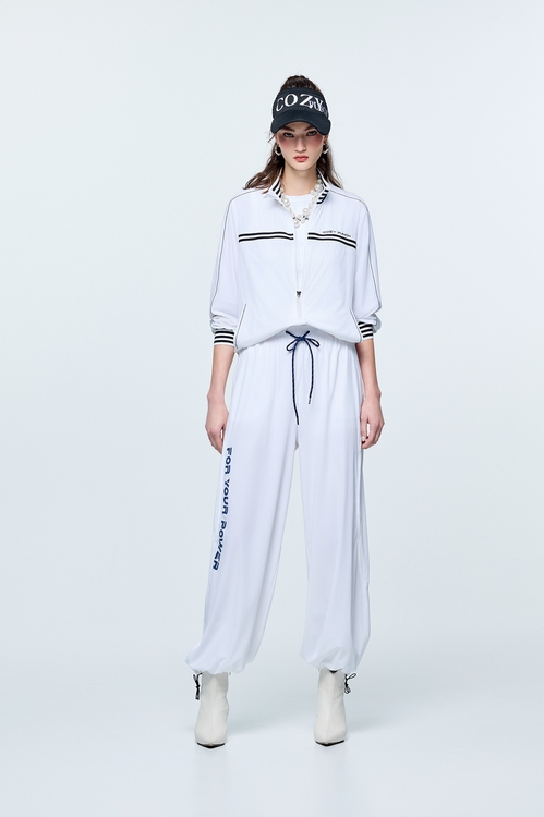 Optical White Collagen Ribbed Detail Jacket,,Optical White Collagen Ribbed Detail Jacket,Jackets,Outerwear,Season (SS) Look,Jackets,Outerwear,Season (SS) Look,Season (SS) Look,pants,Season (SS) Look,pants,Jackets,Outerwear,Season (SS) Look,White outerwear