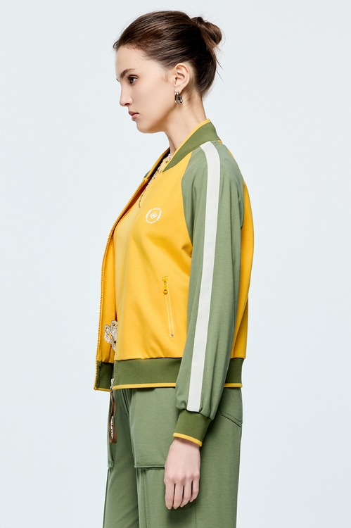 Colour Block Varsity Jacket,,Colour Block Varsity Jacket,COZY PUNCH,Jackets,Outerwear,Season (AW) Look