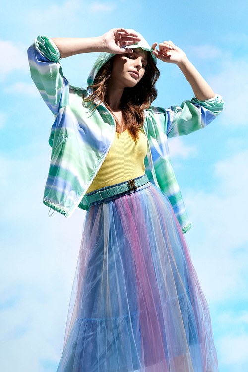 Rippled Trench Coat,layeredlook