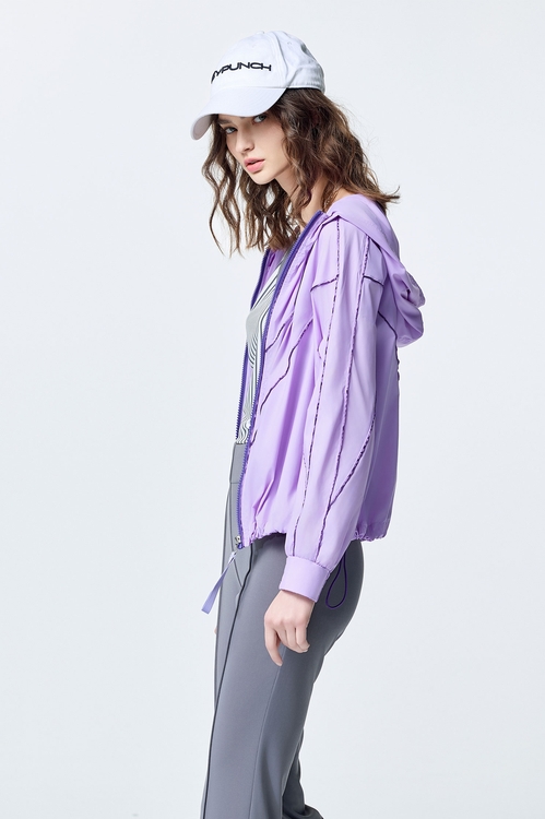 Lavender Functional Sunscreen Jacket,Jackets